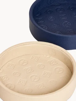 Armani Casa Bandeja decorativa de cuero Sirio