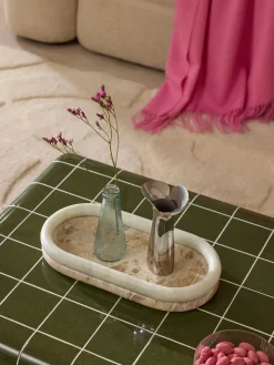 Westwing Collection Bandeja decorativa de mármol Maba^ Jarrones|Bandejas Decorativas