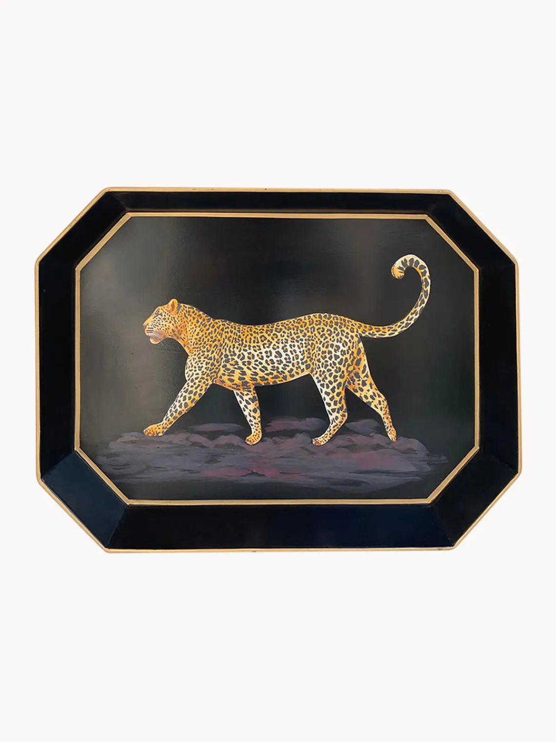 Les Ottomans Bandeja decorativa pintada a mano Flora^ Bandejas Decorativas|Jarrones