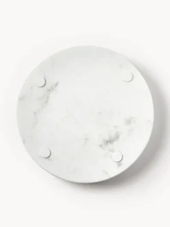 Westwing Collection Bandeja redonda decorativa de mármol Venice^ Jarrones|Bandejas Decorativas
