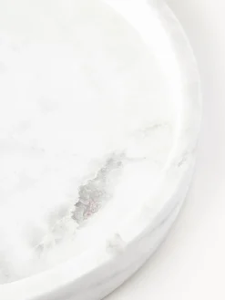 Westwing Collection Bandeja redonda decorativa de mármol Venice^ Jarrones|Bandejas Decorativas