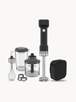 KitchenAid Batidora de mano con batería recargable con accesorios Go Cordless, portátil