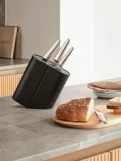 GEORG JENSEN Bloque para cuchillos de acero inoxidable Alfredo^ Cuchillos De Cocina Y Bloques|Cuchillos De Cocina