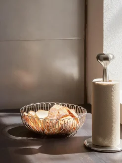 GEORG JENSEN Bol de acero inoxidable Alfredo^ Cestas Para Pan|Almacenaje De Cocina