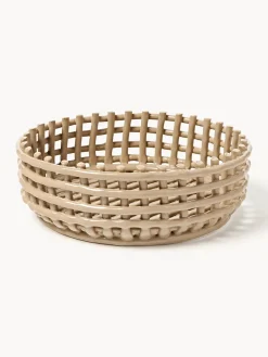 Ferm Living Bol decorativo artesanal de cerámica Centrepiece