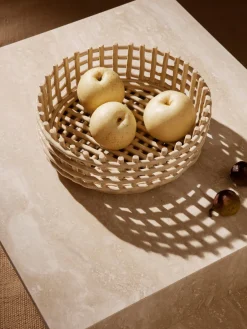 Ferm Living Bol decorativo artesanal de cerámica Centrepiece