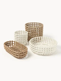 Ferm Living Bol decorativo artesanal de cerámica Centrepiece