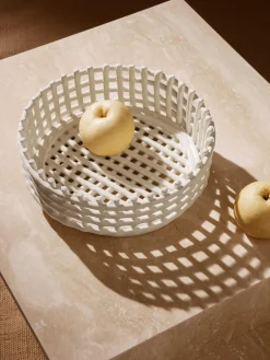 Ferm Living Bol decorativo artesanal de cerámica Centrepiece^ Jarrones|Cuencos Decorativos