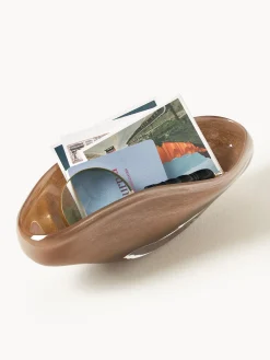 Westwing Collection Bol decorativo artesanal de vidrio Ashley