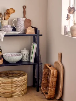 Bloomingville Bote artesanal con motivo de hierba Bea