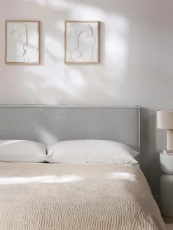 Westwing Collection Cabecero tapizado Kamila, para montaje en pared^ Cabeceros De Cama