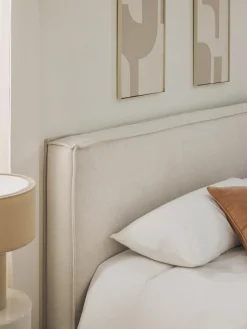 Westwing Collection Cabecero tapizado Kamila, para montaje en pared