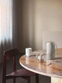 GEORG JENSEN Cafetera de acero inoxidable con estructura ranurada Bernadotte