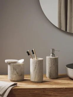 Westwing Collection Caja de almacenamiento de mármol Simba, al 12 cm