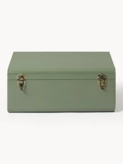 Westwing Collection Cajas de almacenamiento de metal Jonny, 2 uds.