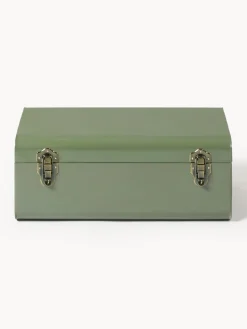 Westwing Collection Cajas de almacenamiento de metal Jonny, 2 uds.