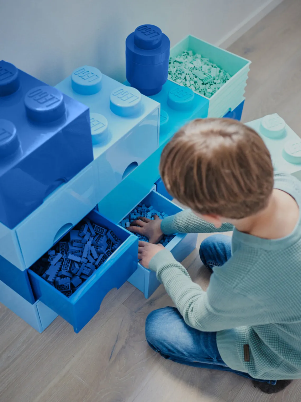 Niños LEGO Cajón infantil ® Brick, 8 pomos