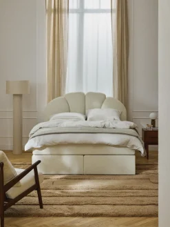 Westwing Collection Cama continental con espacio de almacenamiento Romia