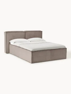 Westwing Collection Cama continental de pana Lennon