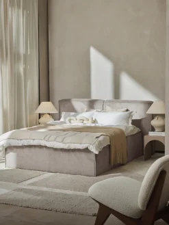 Westwing Collection Cama continental de pana Lennon