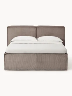 Westwing Collection Cama continental de pana Lennon