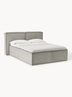 Westwing Collection Cama continental de pana Lennon
