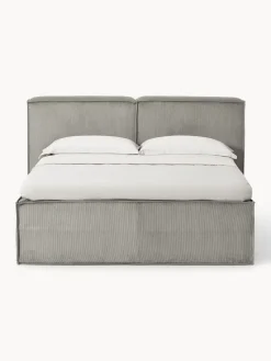Westwing Collection Cama continental de pana Lennon