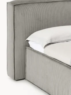 Westwing Collection Cama continental de pana Lennon