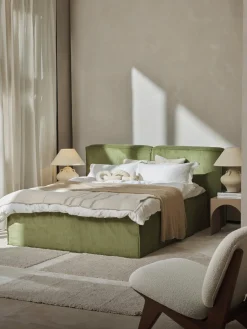 Westwing Collection Cama continental de pana Lennon