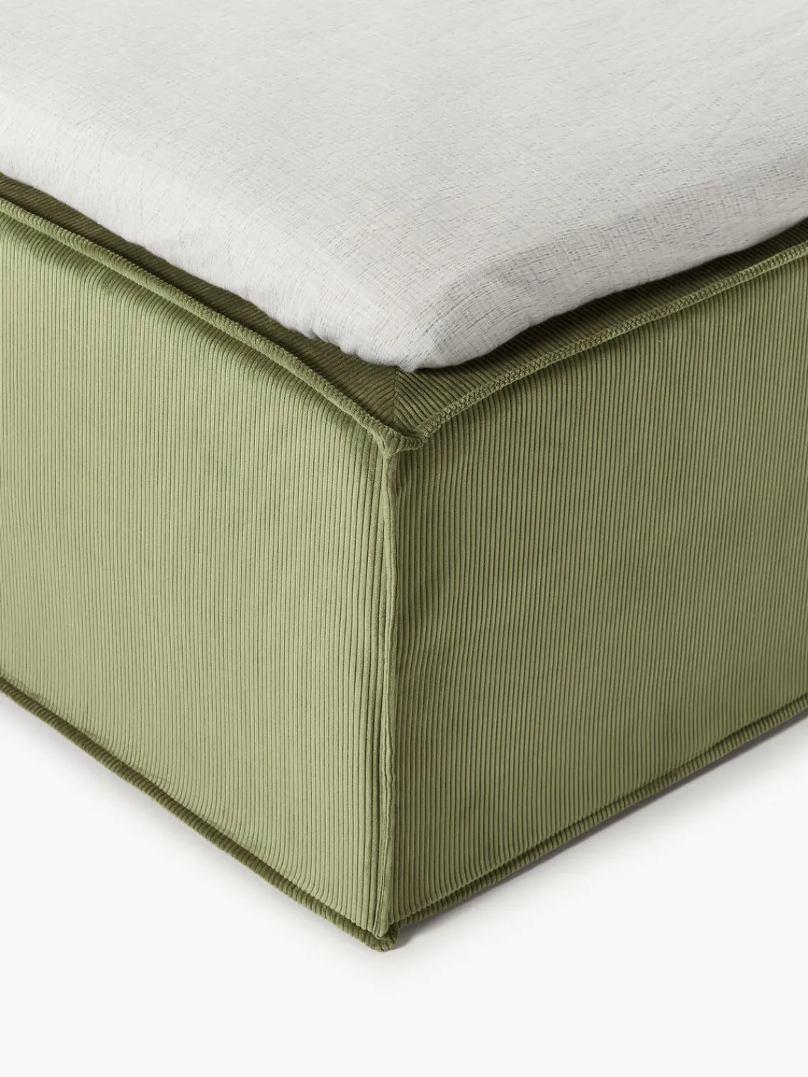 Westwing Collection Cama continental de pana Lennon