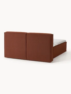 Westwing Collection Cama continental en tejido bouclé Lennon