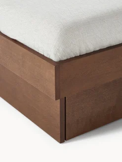 Westwing Collection Cama de madera con cajones y cabecero Sato^ Estructuras De Cama