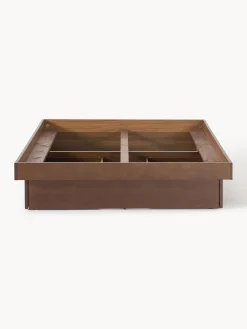 Westwing Collection Cama de madera con cajones Sato