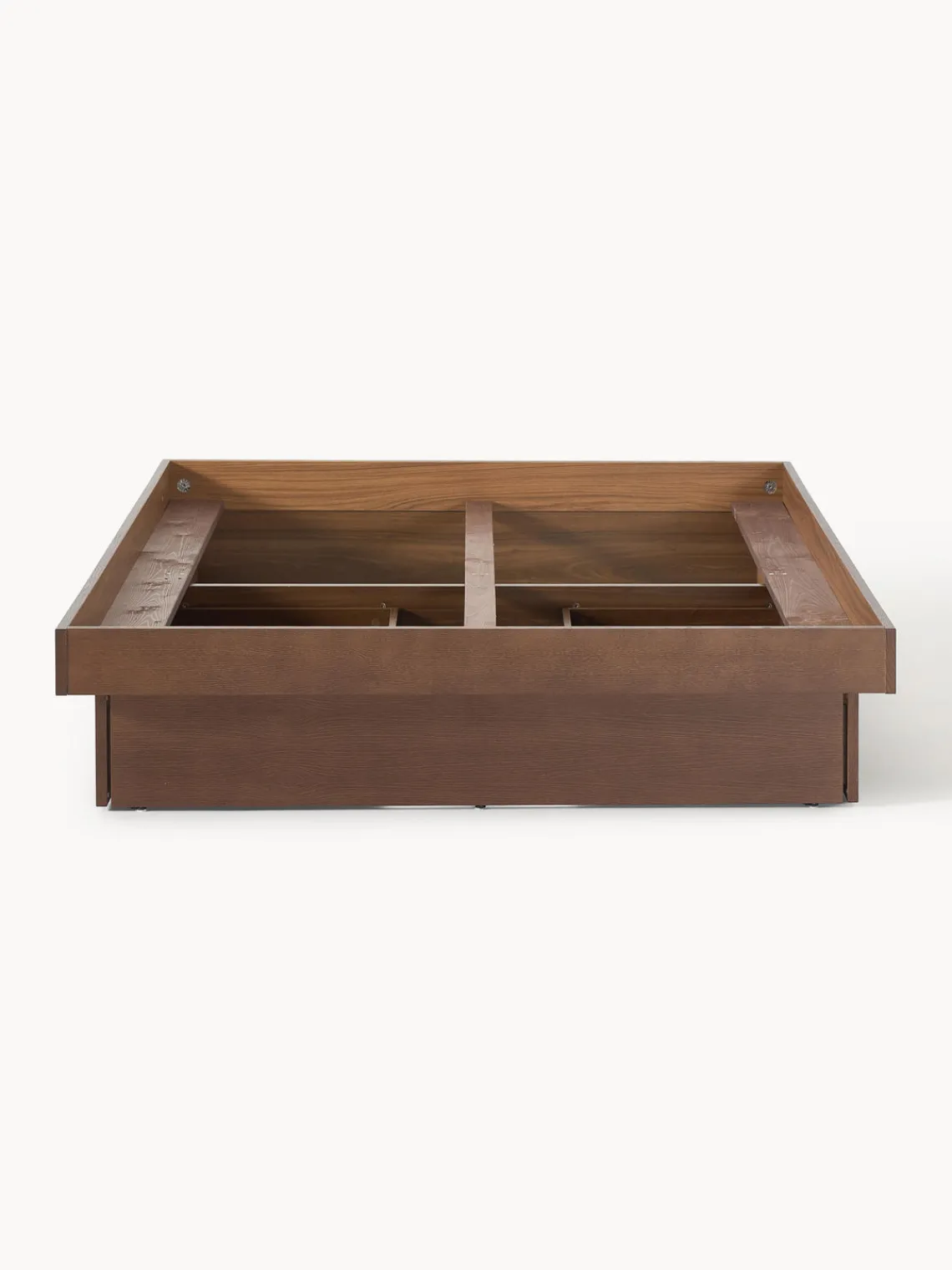 Westwing Collection Cama de madera con cajones Sato