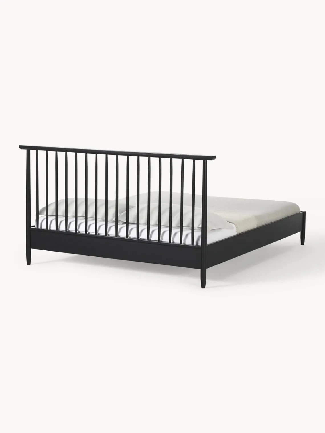 Westwing Collection Cama de madera de pino con cabecero Windsor