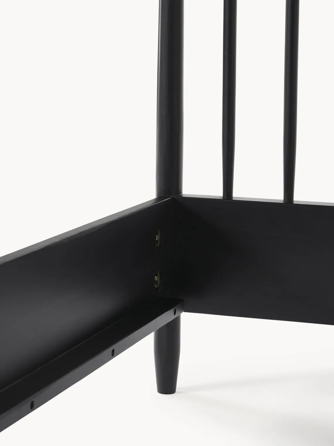 Westwing Collection Cama de madera de pino con cabecero Windsor