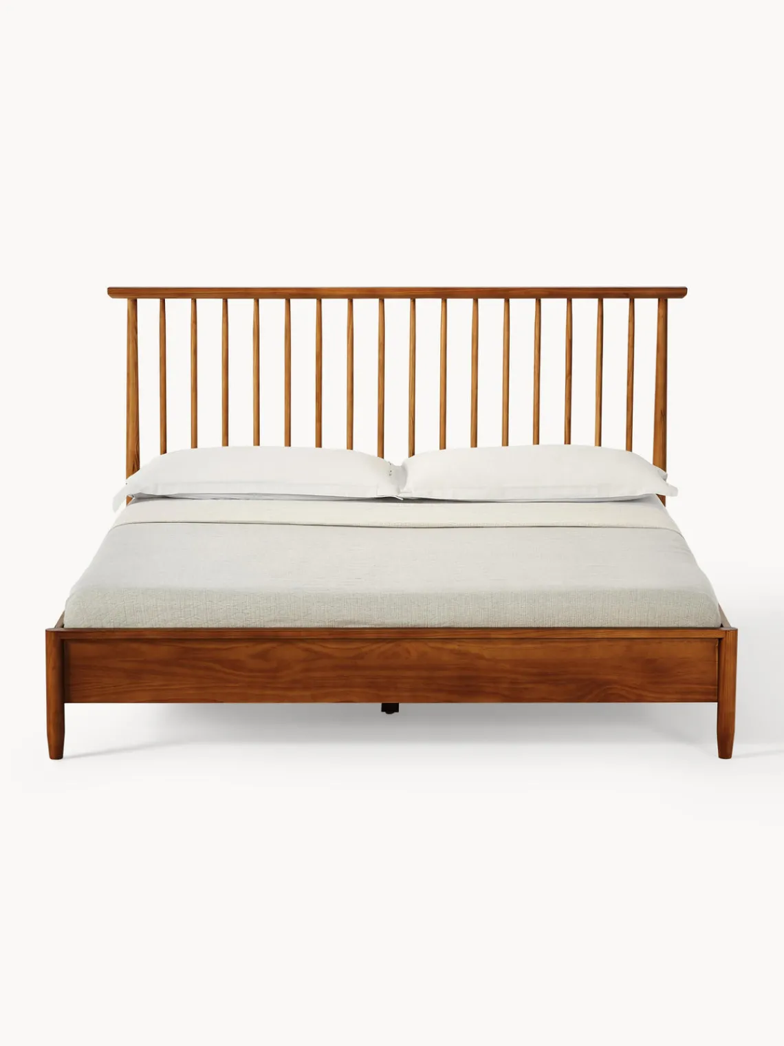 Westwing Collection Cama de madera de pino con cabecero Windsor