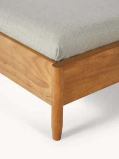 Westwing Collection Cama de madera de pino con cabecero Windsor