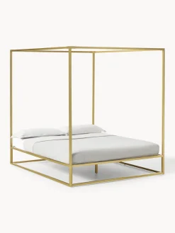 Westwing Collection Cama de metal con dosel Belle