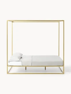 Westwing Collection Cama de metal con dosel Belle