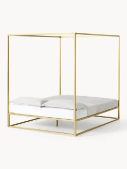 Westwing Collection Cama de metal con dosel Belle