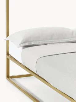 Westwing Collection Cama de metal con dosel Belle