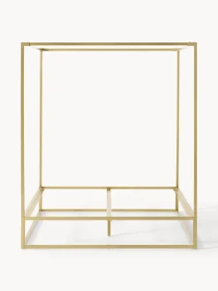 Westwing Collection Cama de metal con dosel Belle