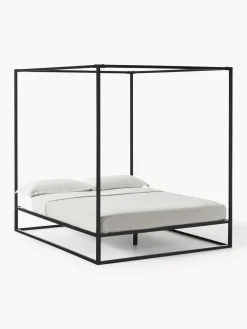 Westwing Collection Cama de metal con dosel Belle