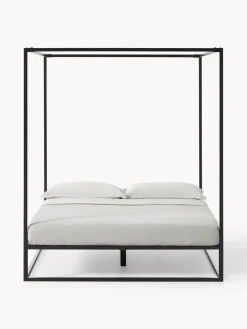 Westwing Collection Cama de metal con dosel Belle
