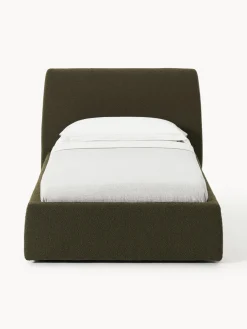 Westwing Collection Cama individual en tejido bouclé con espacio de almacenamiento Cloud^ Camas Individuales|Camas Tapizadas