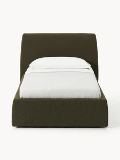 Westwing Collection Cama individual en tejido bouclé con espacio de almacenamiento Cloud^ Camas Individuales|Camas Tapizadas