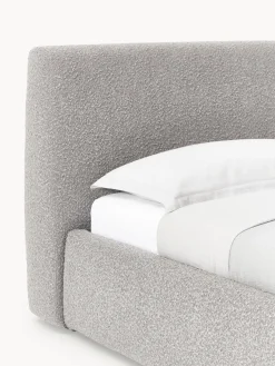 Westwing Collection Cama individual en tejido bouclé Cloud^ Camas Individuales|Camas Tapizadas