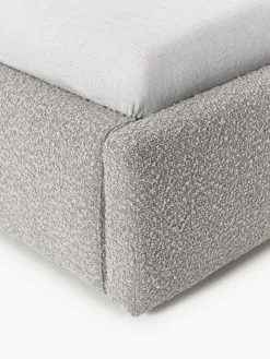 Westwing Collection Cama individual en tejido bouclé Cloud^ Camas Individuales|Camas Tapizadas