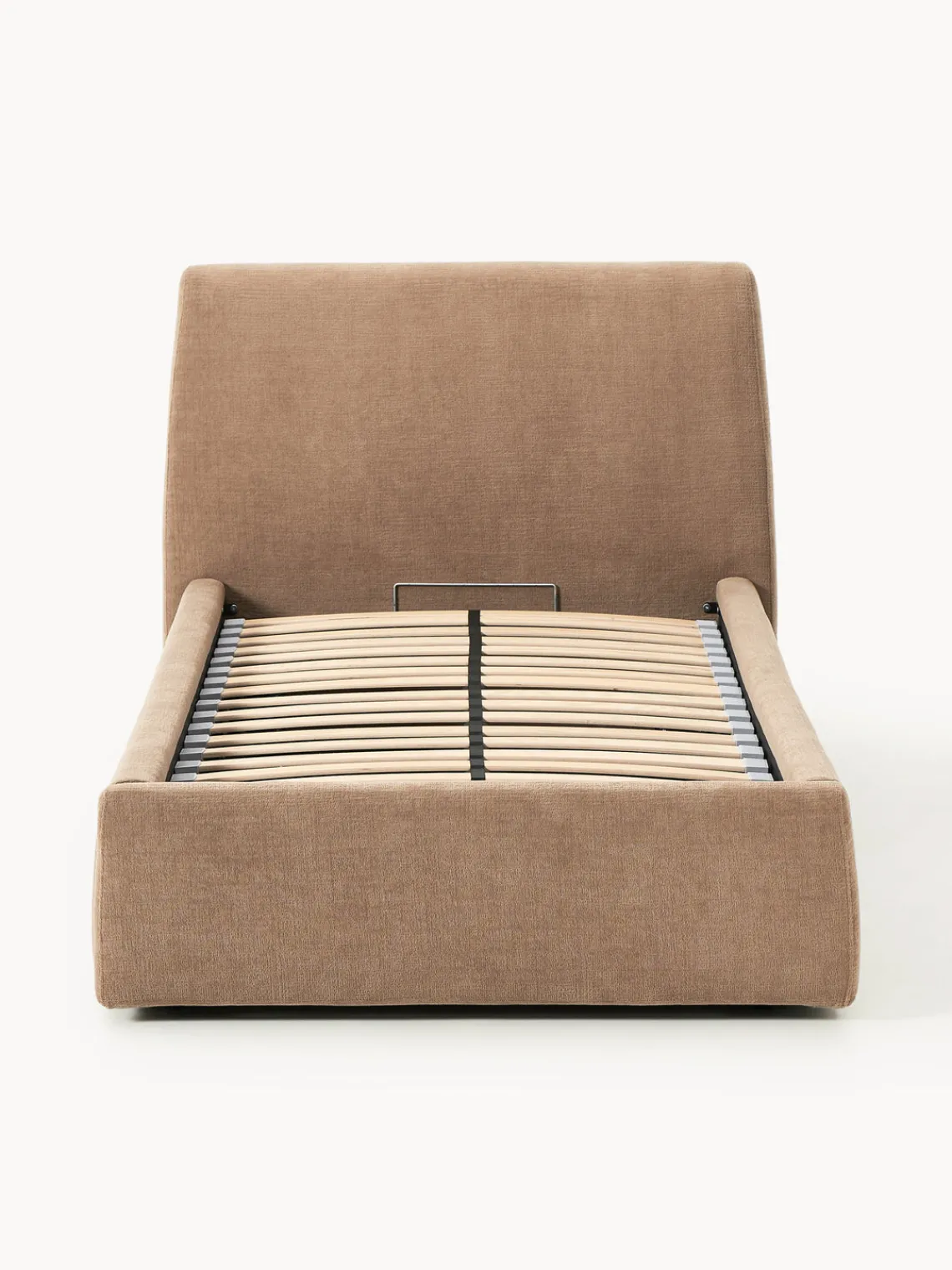 Westwing Collection Cama individual tapizada con espacio de almacenamiento Cloud